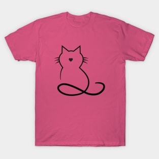 Fancy Black Cat T-Shirt